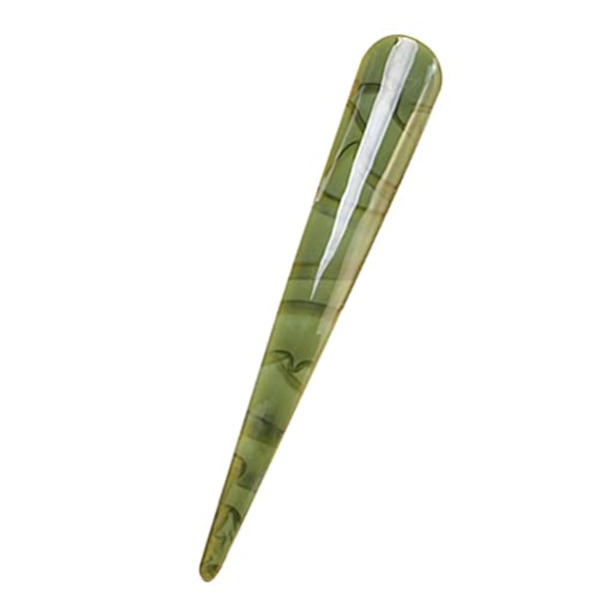 Green Acrylic Alligator Clips, Vintage Hair Claw Clamp